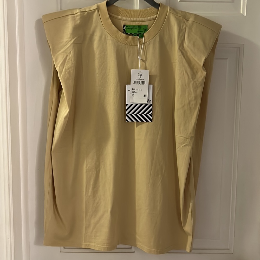 FREE PEOPLE X SANDRINE ROSE MUSCLE TEE NWT S/M/l